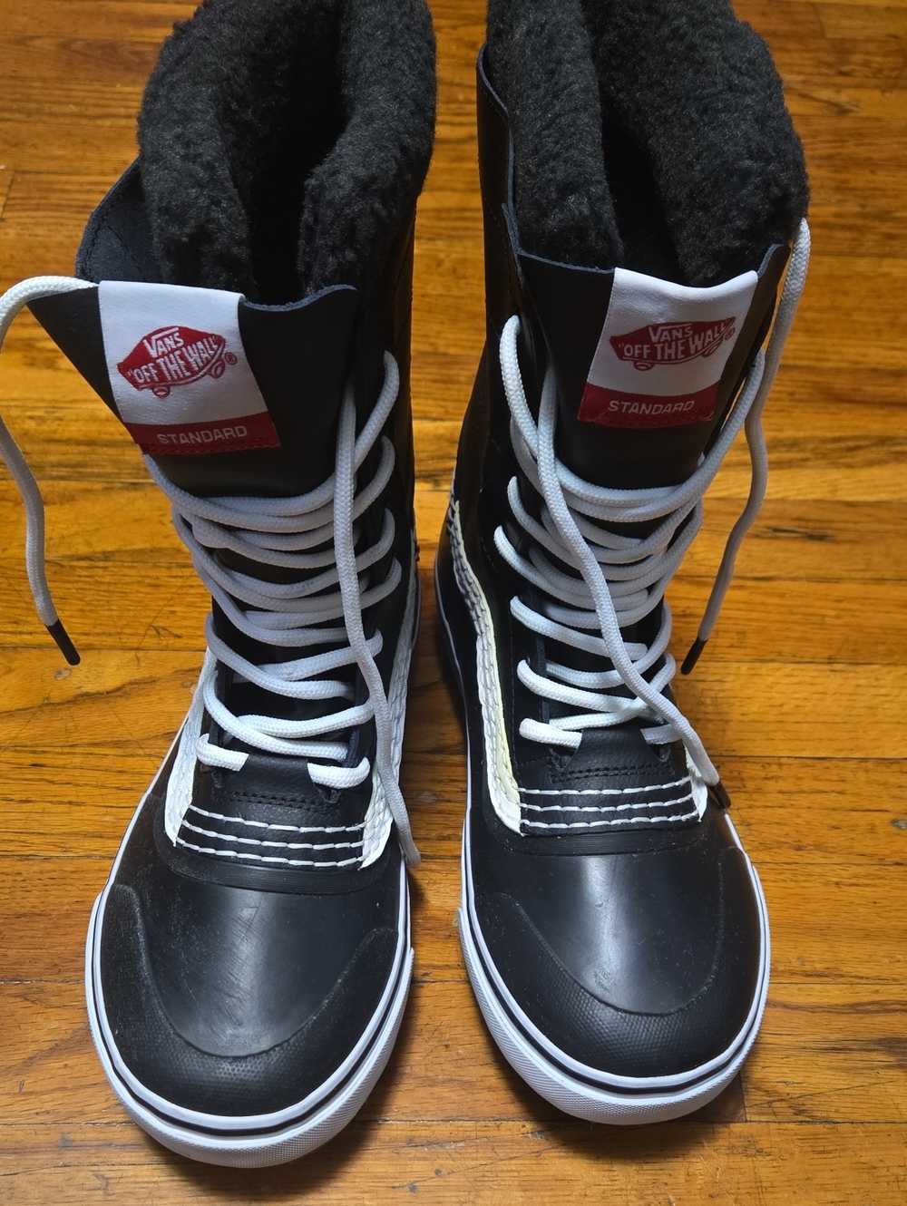 Vans MTE Standard Tall Snow Boots Black White Winter Waterproof M 9.5/ W 11